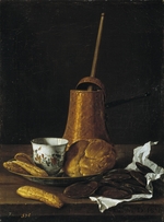 Meléndez, Luis Egidio - Still life with chocolate and pastries