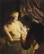 Honthorst, Gerrit, van - The Flea Hunt
