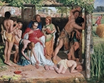 Hunt, William Holman - A Converted British Family Sheltering a Christian Missionary from the Persecution of the Druids