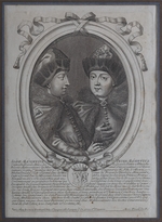 Larmessin, Nicolas III de - The Tsars Ivan Alexeyevich and Peter Alexeyevich of Russia
