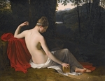 Hersent, Louis - Pandora Reclining in a Wooded Landscape