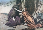 Rackham, Arthur - Father! Father! Tell me what ails thee? Illustration for The Rhinegold and The Valkyrie by Richard Wagner