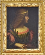 Leonardo da Vinci, (attributed) - Portrait of Isabella d'Este (1474-1539)