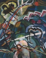 Kandinsky, Wassily Vasilyevich - Sketch I for Painting with White Border (Entwurf I zum Bild mit weissem Rand)