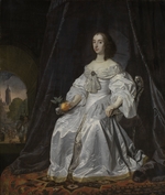 Helst, Bartholomeus van der - Portrait of Mary Stuart, Princess of Orange (1631-1660), as Widow of William II