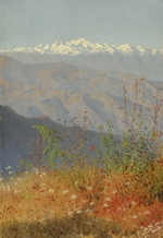 Vereshchagin, Vasili Vasilyevich - Sunset in the Himalayas