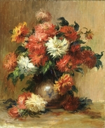 Renoir, Pierre Auguste - Still life with dahlias