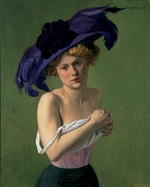 Vallotton, Felix Edouard - Le chapeau violet