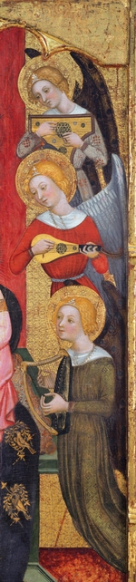 Serra, Pere - Madonna with Angels Playing Music (Detail)