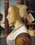 Ghirlandaio, Davide - Profile Portrait of a Young Woman