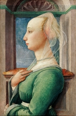 Lippi, Fra Filippo - Profile Portrait of a Young Woman