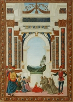 Perugino - The Healing Wonder of Saint Bernard