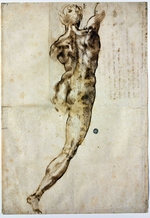 Buonarroti, Michelangelo - Nude from behind