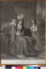 Walker, James - Portrait of Ekaterina Sergeevna Samoylova, née Trubetskaya (1763-1830) with Children