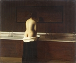 Lomont, Eugène - Young woman at her toilet