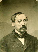 Bergner, Karl August - Portrait of the poet Nikolay Alexeyevich Nekrasov (1821-1877)