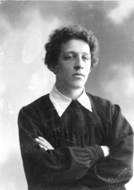 Zdobnov, Dmitri Spiridonovich - Portrait of the poet Alexander Blok (1880-1921)