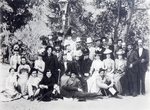 Russian Photographer - Author Maxim Gorky and Anton Chekhov between the actors of the Moscow Art Theatre