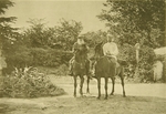 Tolstaya, Sophia Andreevna - Leo Tolstoy riding in Yasnaya Polyana
