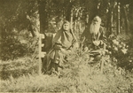 Tolstaya, Sophia Andreevna - Leo Tolstoy with his sister Maria Nikolaevna (1830-1912)