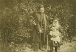 Tolstaya, Sophia Andreevna - Three Lions. Leo Tolstoy with son Leo and grandson Leo