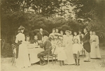 Tolstaya, Sophia Andreevna - Leo Tolstoy on the birthday party of his son Leo