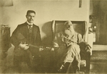 Tolstaya, Sophia Andreevna - Leo Tolstoy with the Balalaika Player Boris Troyanovsky