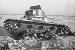 Anonymous - A Finnish tank destroyed in February 1940. The Winter War