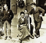 Anonymous - Igor Stravinsky, Sergei Diaghilev and Léon Bakst