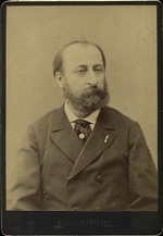 Pirou, Eugène - Portrait of Camille Saint-Saens (1835-1921)
