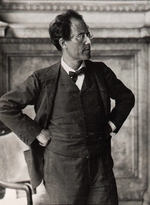 Nähr, Moritz - Portrait of Gustav Mahler (1860-1911)