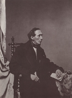 Hanfstaengl, Franz - Portrait of Hans Christian Andersen (1805-1875)