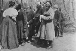 Russian Photographer - Landowner giving the Paschal greeting to her peasants