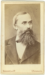 Photo studio Wesenberg - Portrait of the Writer and Ethnograph Sergey Maximov (1831-1901)