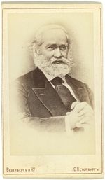 Photo studio Wesenberg - Portrait of the historian Sergey Mikhaylovich Solovyov (1820-1879)