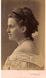 Photo studio  L.&V. Angerer, Vienna - Portrait of Grand Duchess Olga Constantinovna of Russia (1851-1926)