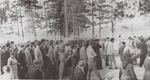 Anonymous - Boris Pasternak's funeral procession in Peredelkino