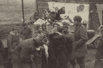 Anonymous -  Meeting of Soviet soldiers with their compatriots, former forced laborers who are on their drive home