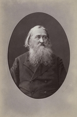 Levitsky, Sergei Lvovich - Portrait of the poet Aleksey Nikolayevich Pleshcheyev (1825-1893)