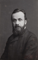 Levitsky, Sergei Lvovich - Portrait of the writer Gleb Ivanovich Uspensky (1843–1902)