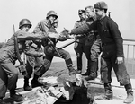 Anonymous - Elbe Day, 1945. American and Russian Troops Meeting at Elbe River