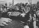 Anonymous - Residents of Bucharest welcome the Soviet troops on August 31, 1944