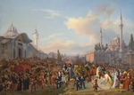 Mayer, Auguste - Sultan Mahmud II Leaving The Bayezid Mosque, Constantinople