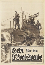 Stöwer, Willy - Give to the Submarine Donation. Poster