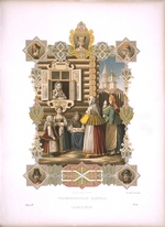 Solntsev, Fyodor Grigoryevich - Costumes of Torzhok (From the series Clothing of the Russian state)