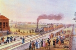 Martens, Friedrich von - Arrival of the first train from St. Petersburg to Tsarskoye Selo on 30 October 1837