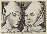 Meckenem, Israhel van, the Younger - Self-Portrait with wife Ida