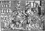 Anonymous - Operation on a man's head. From: Die große Wundarzney by Theophrastus Bombastus von Hohenheim