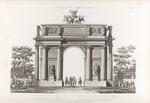 Thomas de Thomon, Jean François - Triumphal Arch. From: Recueil des façades des principaux monuments construits à St.-Pétersbourg