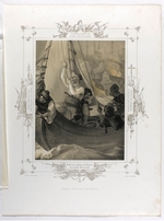 Hess, Peter von - Constantine Kanaris destroys by fire three Turkish ships of the line at Tchesme (From the Album of Greek Heroism)